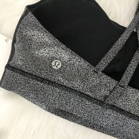 NWT lululemon energy bra foil silver Luminosity - Picture 6 of 8